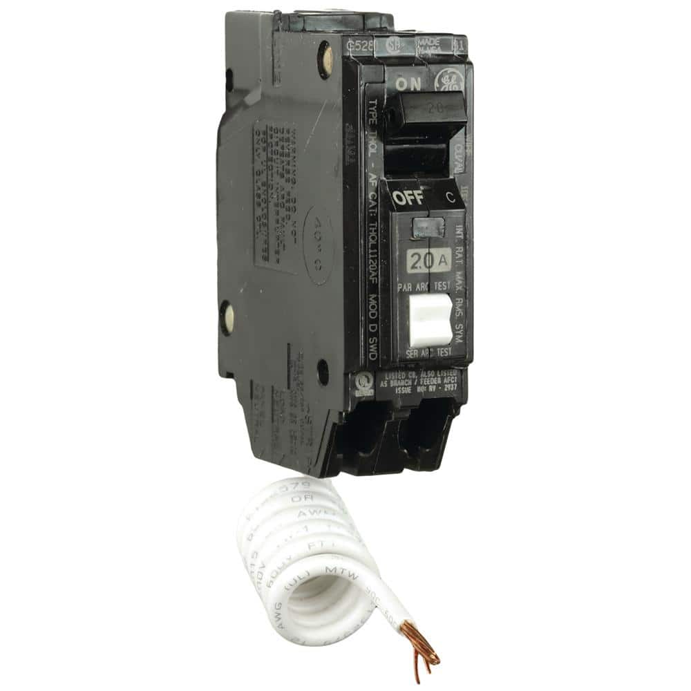 GE Q-Line 20 Amp 1 in. Single Pole Arc Fault Combination Circuit Breaker