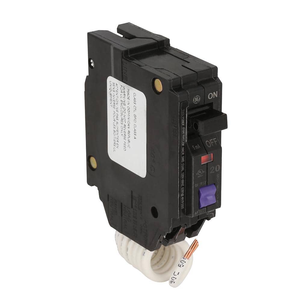 GE Q-Line 20 Amp 1-Pole Dual Function Arc Fault/GFCI Breaker