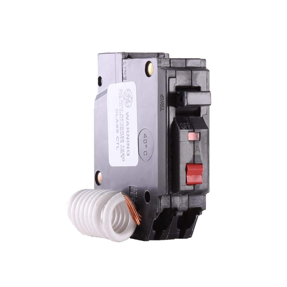 GE 20 Amp 1-Pole Ground Fault Breaker with Self-Test
