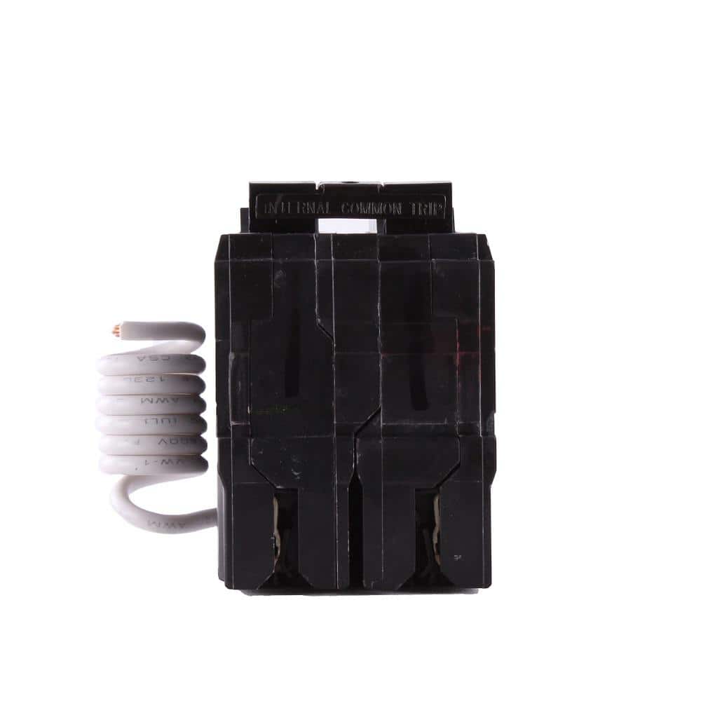 GE 20 Amp Double Pole Ground Fault Breaker with Self-Test