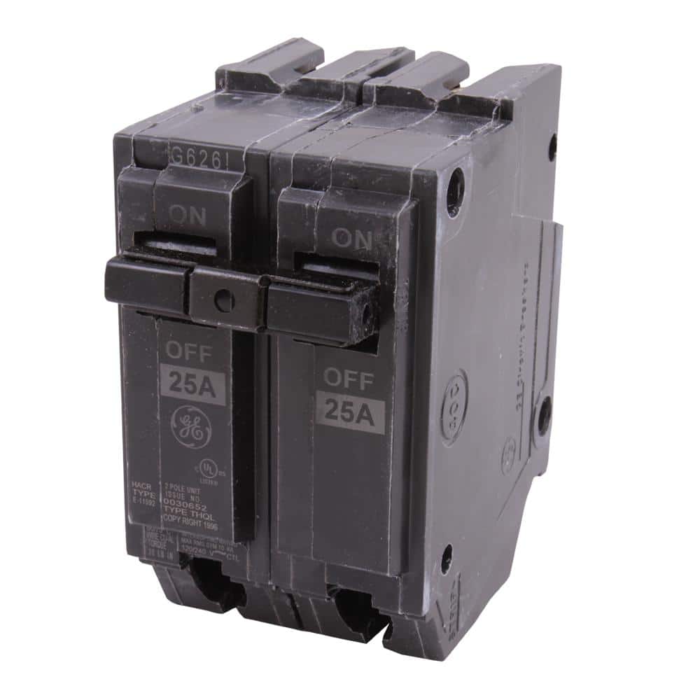 GE 25-Space Amp 2 in. Double-Pole Circuit Breaker