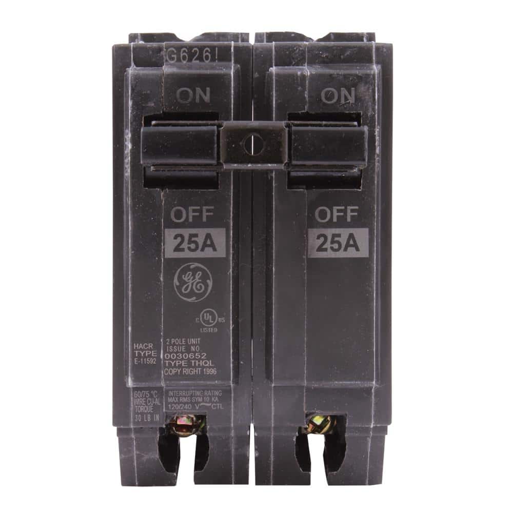 GE 25-Space Amp 2 in. Double-Pole Circuit Breaker