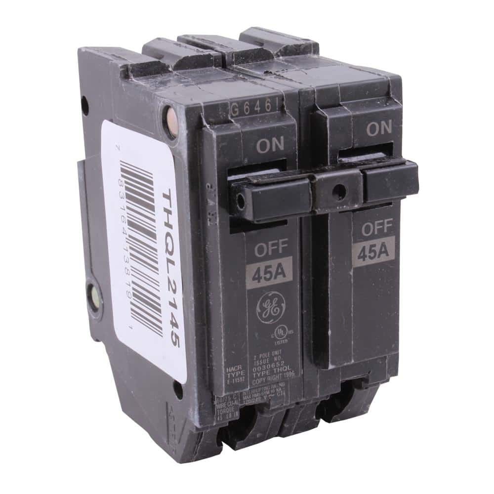 GE 45 Amp 2 in. Double-Pole Circuit Breaker