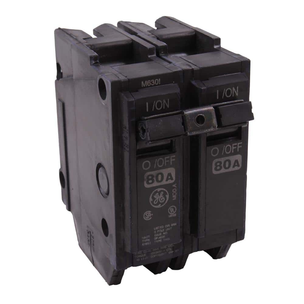 GE Q-Line 80 Amp 2 in. 2-Pole Circuit Breaker