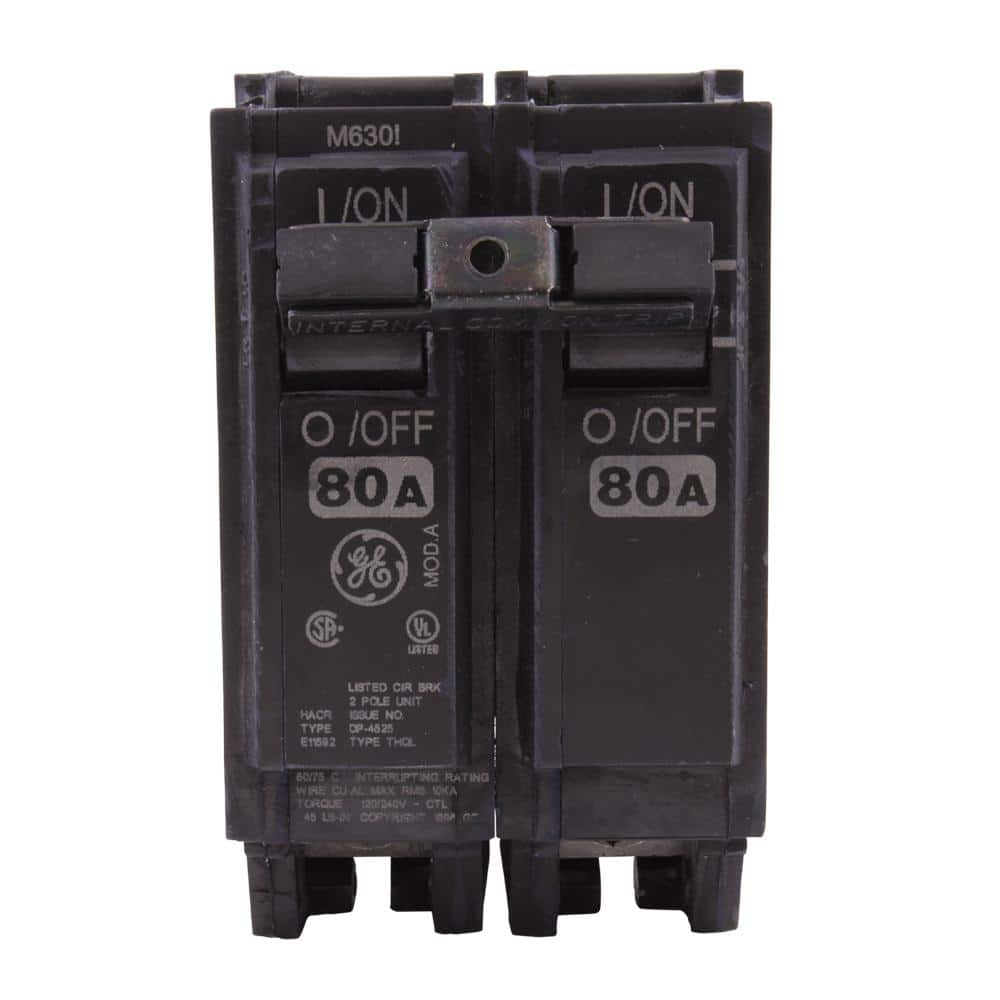GE Q-Line 80 Amp 2 in. 2-Pole Circuit Breaker