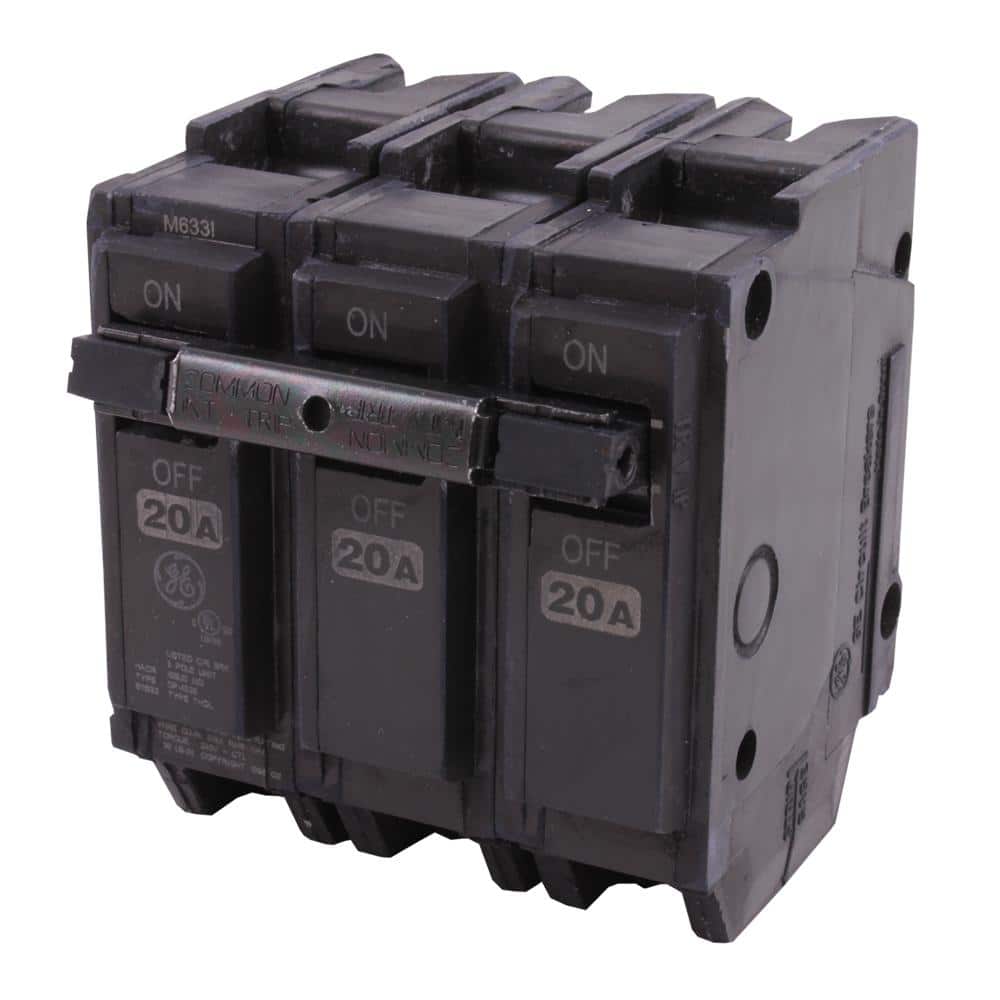 GE Q-Line 20 Amp 3 in. Triple-Pole Circuit Breaker