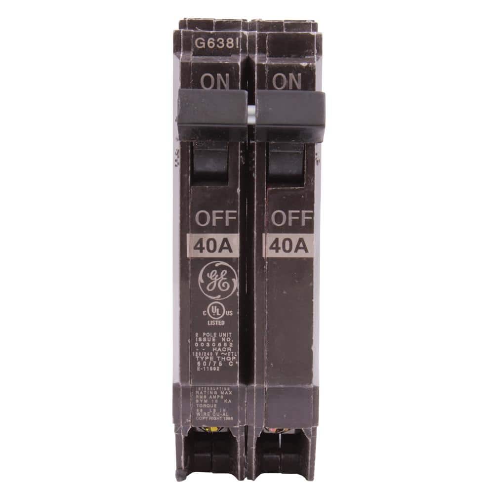 GE Q-Line 40 Amp 1 in. Double Pole Circuit Breaker