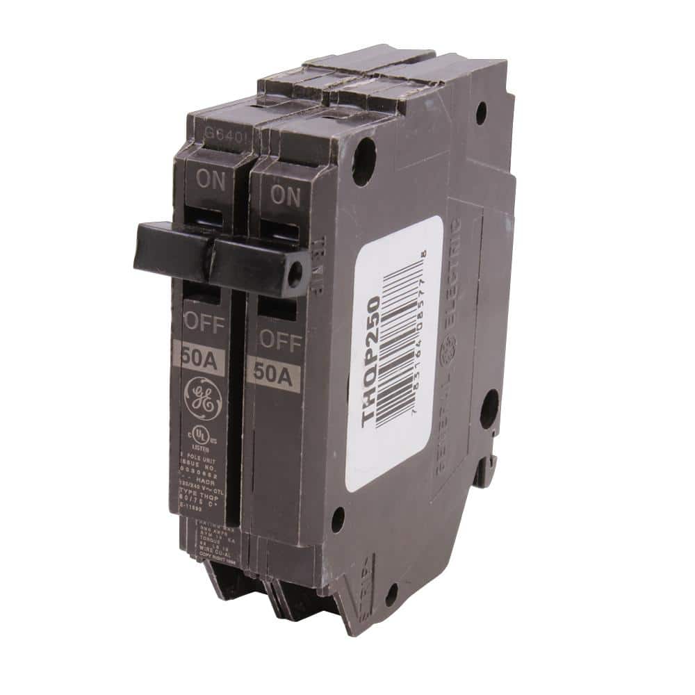 GE Q-Line 50-Space Amp 1 in. Double-Pole Circuit Breaker