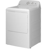 GE 7.2-cu ft Reversible Side-Swing Door Gas Dryer (White)