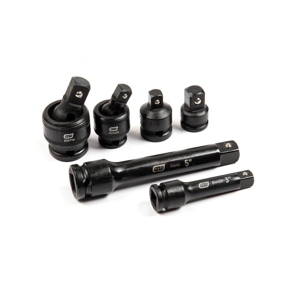GEARWRENCH 29-Piece SAE 3/8 in., 1/2 in. Impact Socket Tray Set