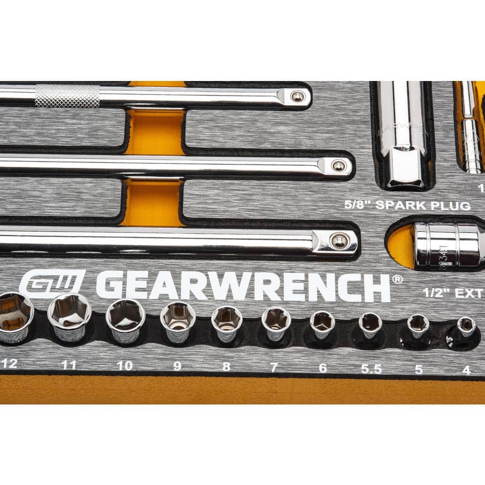 GEARWRENCH 120XP 1/4 in., 3/8 in. and 1/2 in. Drive Mechanics Tool Set with EVA Storage (126-Pieces)