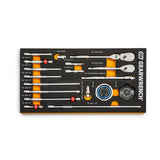 GEARWRENCH 1/4 in. 90T Ratchet and Drive Tool Set with EVA Foam Tray (18-Piece)