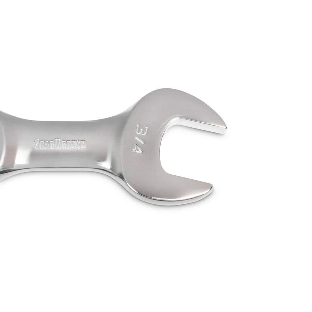 GEARWRENCH SAE/Metric 72-Tooth Stubby Combination Ratcheting Wrench Tool Set (14-Piece)