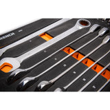 GEARWRENCH 28-Piece 72T Metric Standard and Stubby Ratcheting Wrench Set with EVA Foam Tray