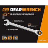 GEARWRENCH SAE 90-Tooth Combination Ratcheting Wrench Tool Set with Tray (8-Piece)