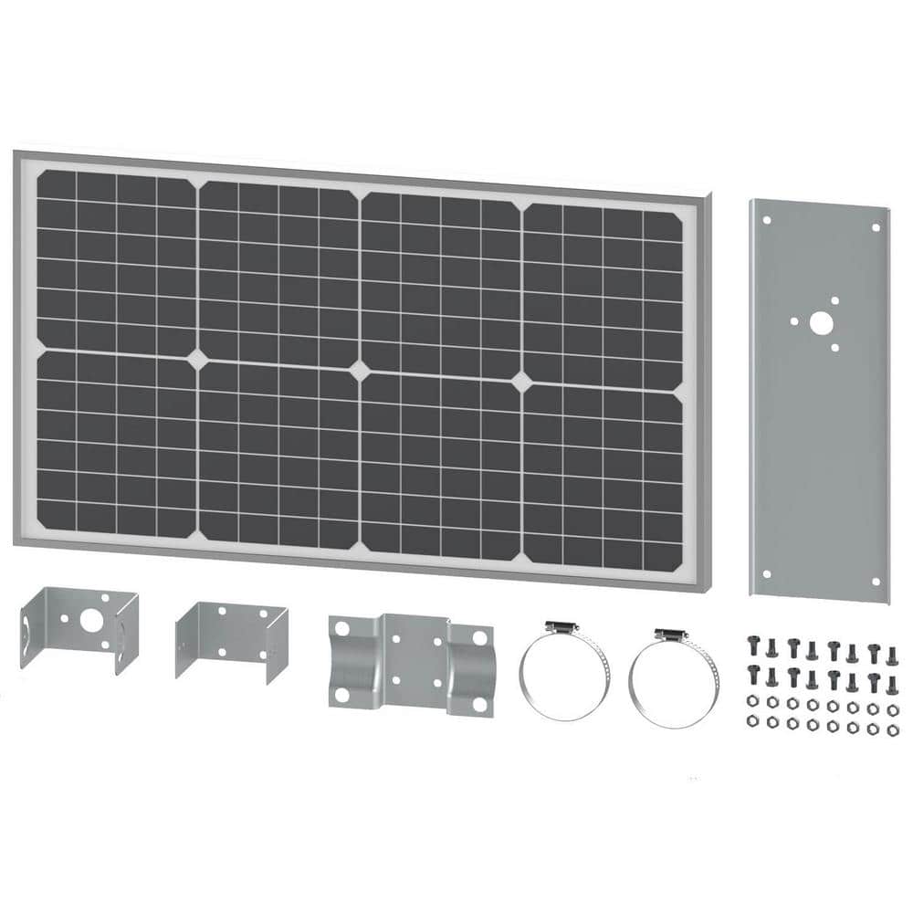 GHOST CONTROLS 30-Watt Monocrystalline Solar Panel Kit