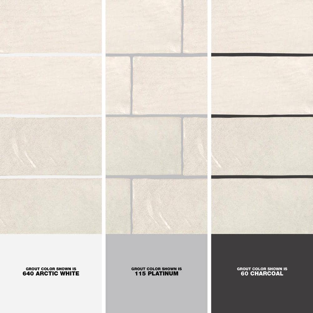 Ivy Hill Tile Amagansett White 2 in. x 8 in. 9 mm Satin Ceramic Wall Tile (5.38 sq. ft. / box)