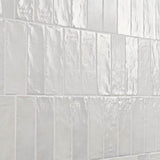 Amagansett Gin White 2 in. x 8 in. Mixed Finish Ceramic Subway Wall Tile (5.38 sq. ft. / case)