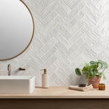Amagansett Gin White 2 in. x 8 in. Mixed Finish Ceramic Subway Wall Tile (5.38 sq. ft. / case)