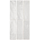 Amagansett Gin White 2 in. x 8 in. Mixed Finish Ceramic Subway Wall Tile (5.38 sq. ft. / case)