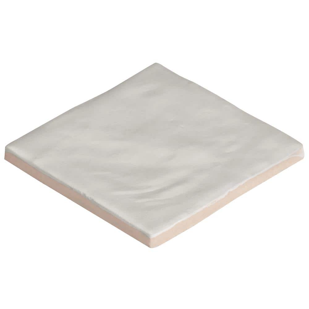 Ivy Hill Tile Amagansett White 4 in. x 4 in. 9mm Satin Ceramic Wall Tile (5.38 sq. ft. / box)