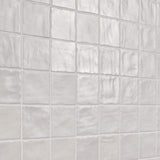 Ivy Hill Tile Amagansett White 4 in. x 4 in. 9mm Satin Ceramic Wall Tile (5.38 sq. ft. / box)