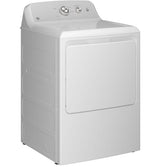 GE 7.2-cu ft Reversible Side-Swing Door Gas Dryer (White)