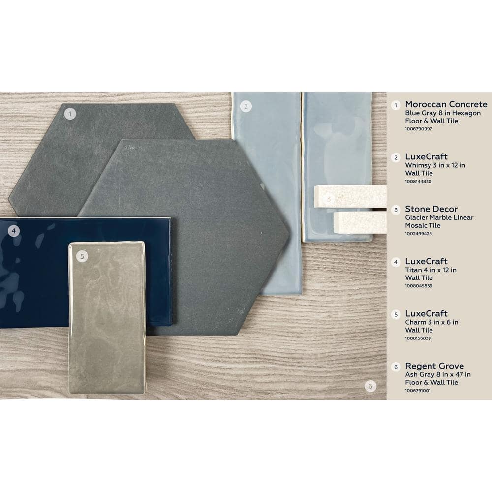 Daltile Stone Decor Glacier 12 in. x 14 in. x 10 mm Marble Linear Mosaic Floor and Wall Tile (1 sq. ft./Each)