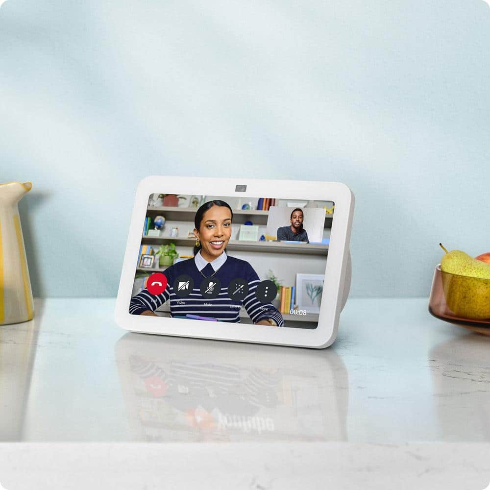 Amazon Echo Show 8 (3rd Gen, 2023 release) 8 in. HD Smart Display with Spatial Audio, Smart Home Hub, and Alexa (Glacier White)