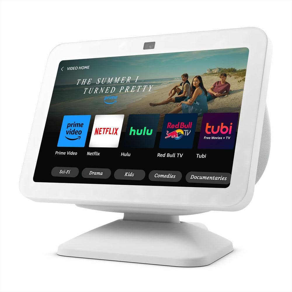 Amazon Echo Show 8 (3rd Gen, 2023 release) 8 in. HD Smart Display with Spatial Audio, Smart Home Hub, and Alexa (Glacier White)
