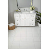 Daltile Glacier 12 in. x 12 in. White Glazed Ceramic Floor and Wall Tile Sample