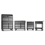 Gladiator 41 in. W x 39 in. D 9-Drawer Mobile Tool Workbench with Solid Wood Top