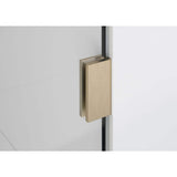 Glass Warehouse Vela 60 in. W x 78 in. H Frameless Fixed Single Panel Shower Door in Brushed Bronze without Handle