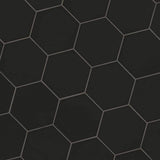 MSI Glassel Nero Hexagon 9 in. x 10 in. Matte Porcelain Stone-Look Floor and Wall Tile (6.89 sq. ft./Case)