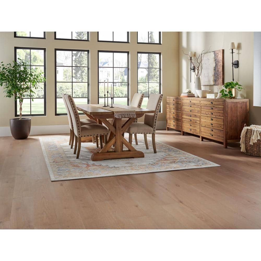 Pergo Defense+ Glen Canyon Oak 3/8 in. T x 7.5 in. W Click Lock W Brushed Engineered Hardwood Flooring (1104.3 sq.ft./pallet)