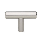GlideRite 2 in. Solid Steel T-Bar Handle Knobs, Stainless Steel Finish (10-Pack)