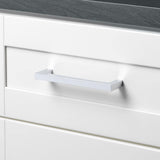 GlideRite 5 in. Center-to-Center Thin Rail Polished Chrome Cabinet Handle Bar Pull (10-Pack)