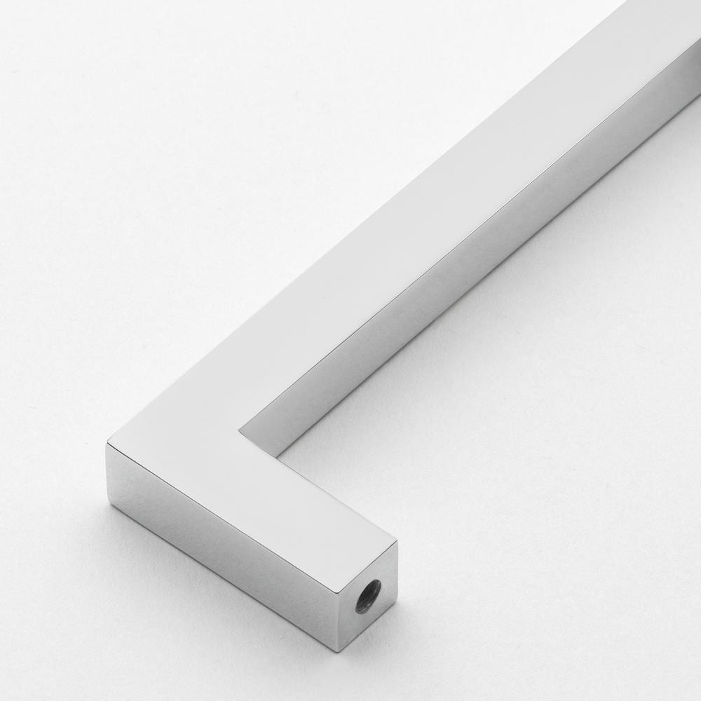 GlideRite 5 in. Center-to-Center Thin Rail Polished Chrome Cabinet Handle Bar Pull (10-Pack)