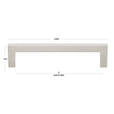 5 in. Center-to-Center Solid Square Slim Satin Nickel Cabinet Bar Pull (10-Pack) by GlideRite