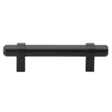 GlideRite 3 in. Matte Black Euro Style Solid Cabinet Drawer Bar Pulls (10-Pack)