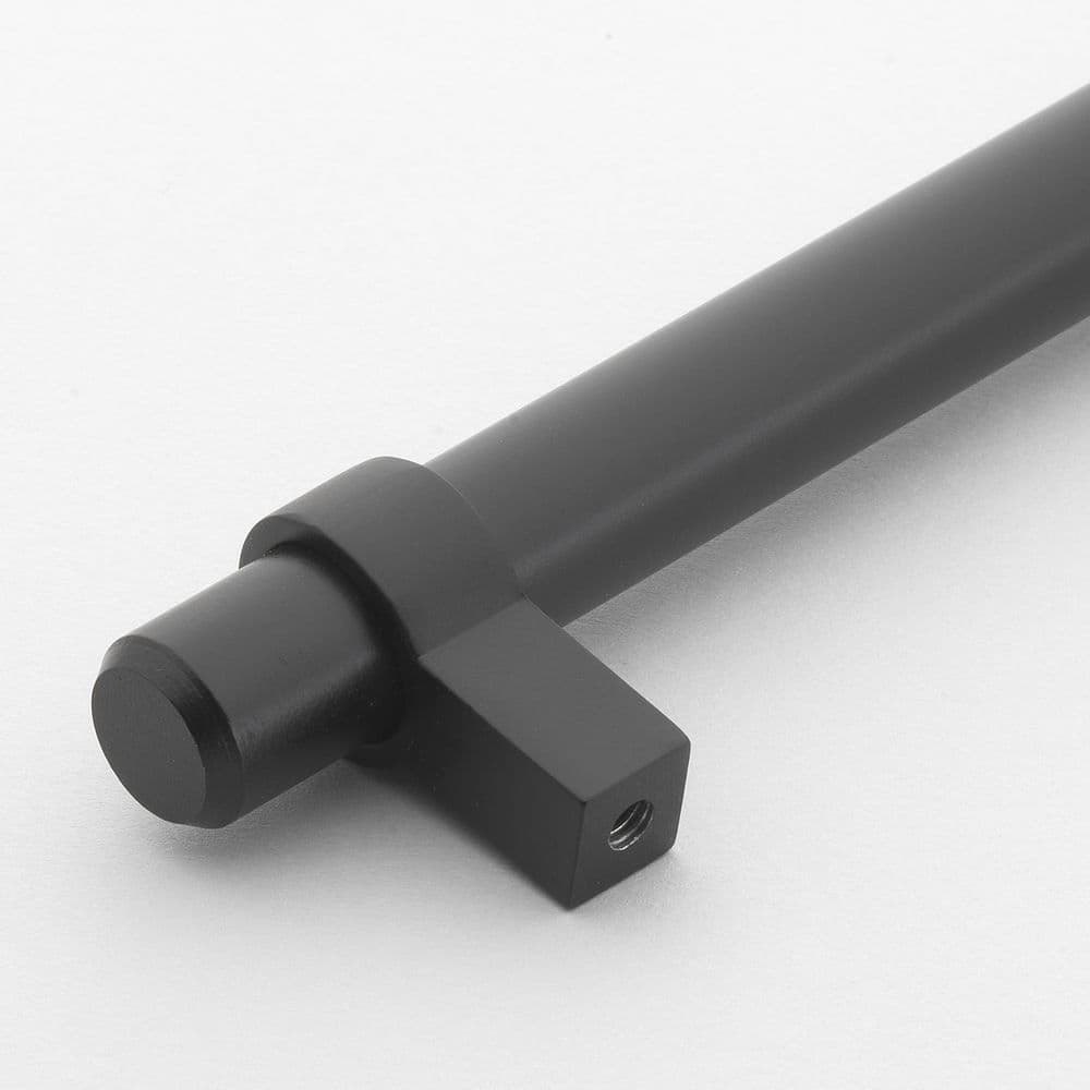 GlideRite 3 in. Matte Black Euro Style Solid Cabinet Drawer Bar Pulls (10-Pack)