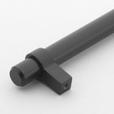 GlideRite 3 in. Matte Black Euro Style Solid Cabinet Drawer Bar Pulls (10-Pack)