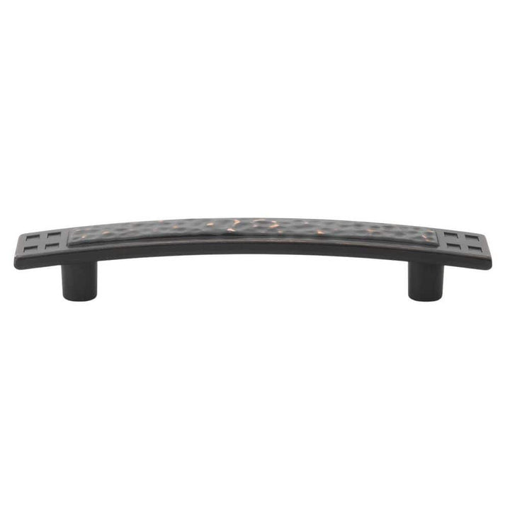 GlideRite 3-3/4 in. Center-to-Center Oil-Rubbed Bronze Hammered Mission Style Cabinet Pull, 10-Pack