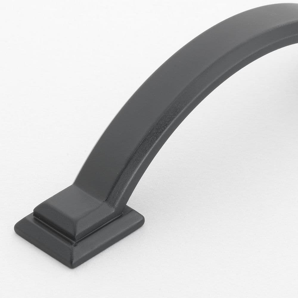 GlideRite 3 in. Matte Black Arched Square Cabinet Pull (10-Pack)