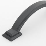 GlideRite 3 in. Matte Black Arched Square Cabinet Pull (10-Pack)
