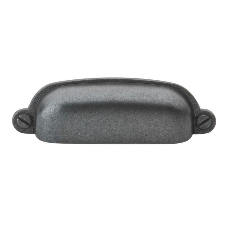 GlideRite 3-1/2 in. Matte Black Classic Bin Cup Handle Drawer Pulls (10-Pack)