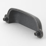GlideRite 3-1/2 in. Matte Black Classic Bin Cup Handle Drawer Pulls (10-Pack)