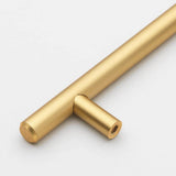 GlideRite 5 in. Center-to-Center Satin Gold Solid Steel Bar Cabinet Drawer Pulls, 10-Pack