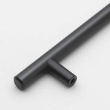 GlideRite 7 in. Matte Black Solid Cabinet Handle Drawer Bar Pulls (10-Pack)