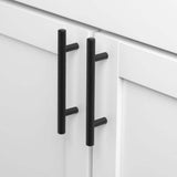 GlideRite 2-1/2 in. Matte Black Solid Steel Drawer Bar Pulls, 10-Pack
